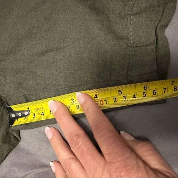 NWT Goodfellow & Co Everyday Linen Blend Cargo Shorts Olive Green Size XXL - Picture 6 of 8